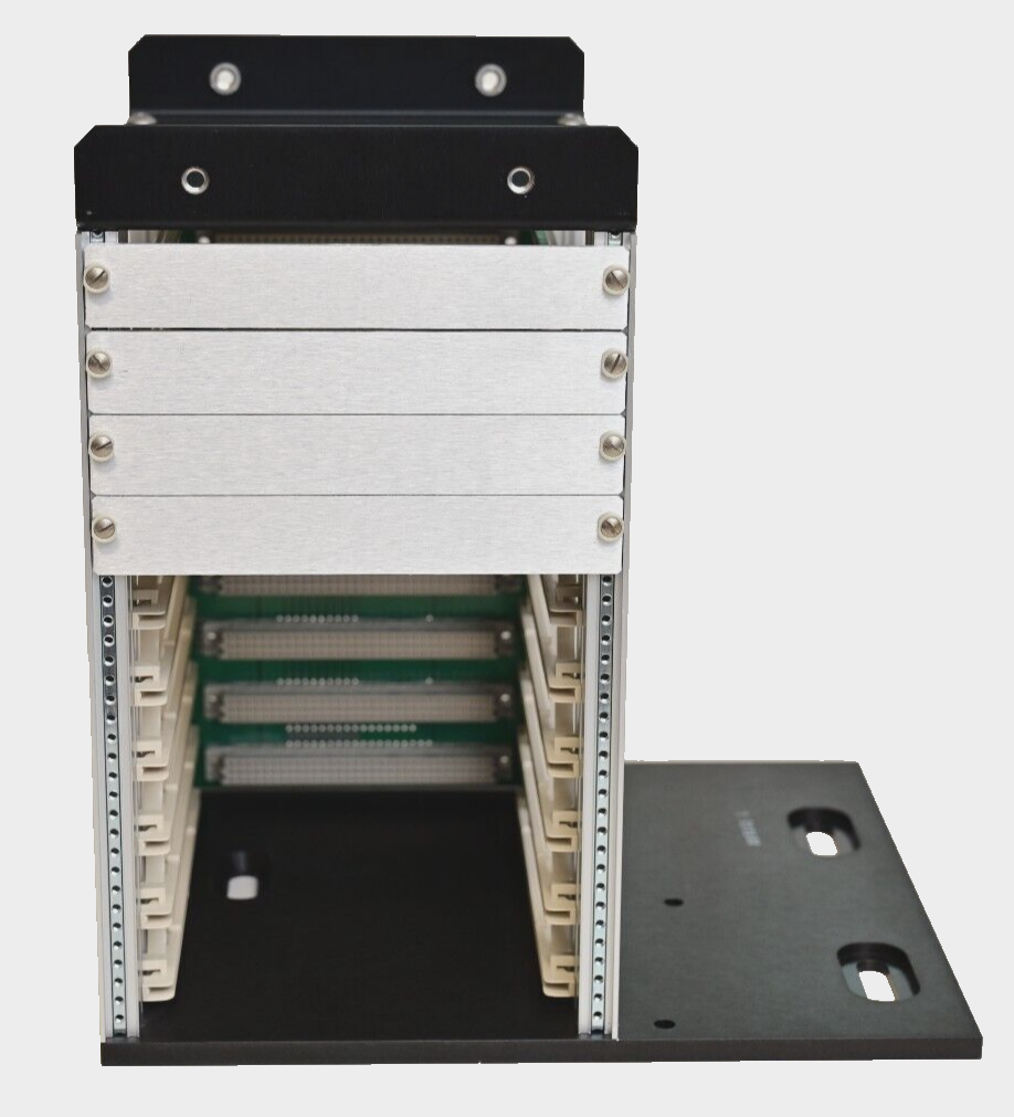 Schroff 10-Slot Chassis w/ Backplane BD LSR II w/ Vertical Mounting Plate VME