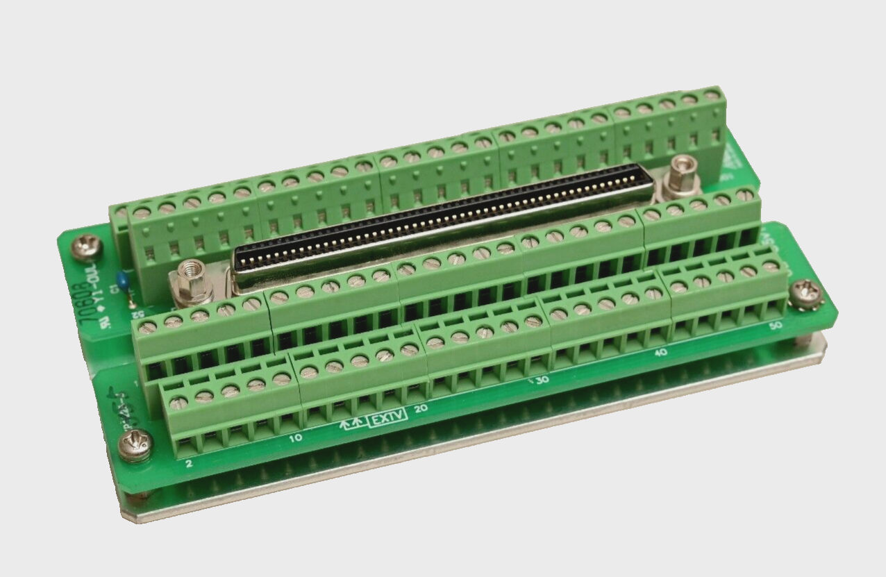 Melec CB-06v1 100-Pin Mini D 0.05" MDR Breakout Board Terminal Block Contec PIO