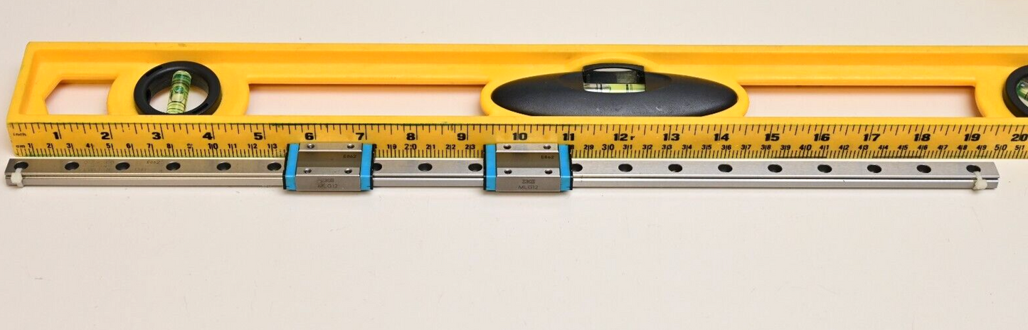 495mm 19.5" IKO LWL12B Linear Bearing Slide w/ 2 MLG12 Carriage Ball Bearing CNC