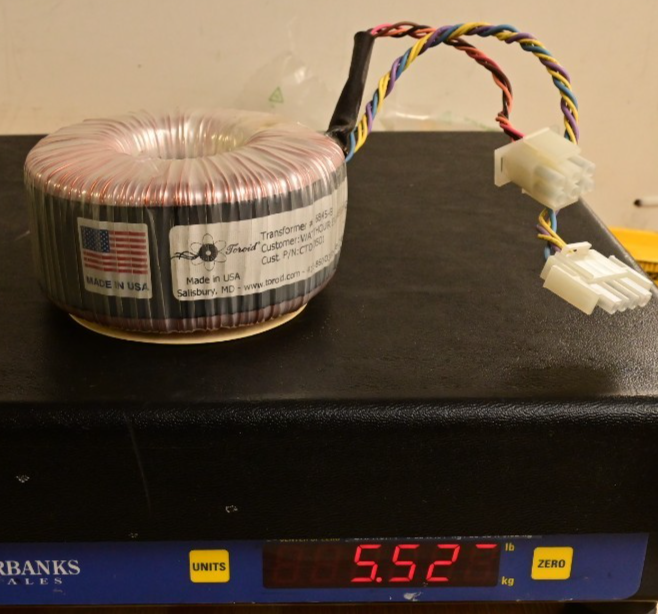Toroid Transformer 6845-B Watthour/WECO 2350R Toroidal Transformer 5.5 lbs
