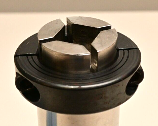 8" L 17mm Square Drive Actuator Shaft Adapter w/ Ruland 35mm Clamp 40mm Hollow