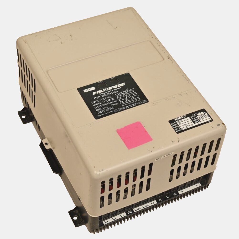 Polyspede PFC-20R 2HP Motor Drive Controller 3-Phase 208/230VAC 1984 Japan