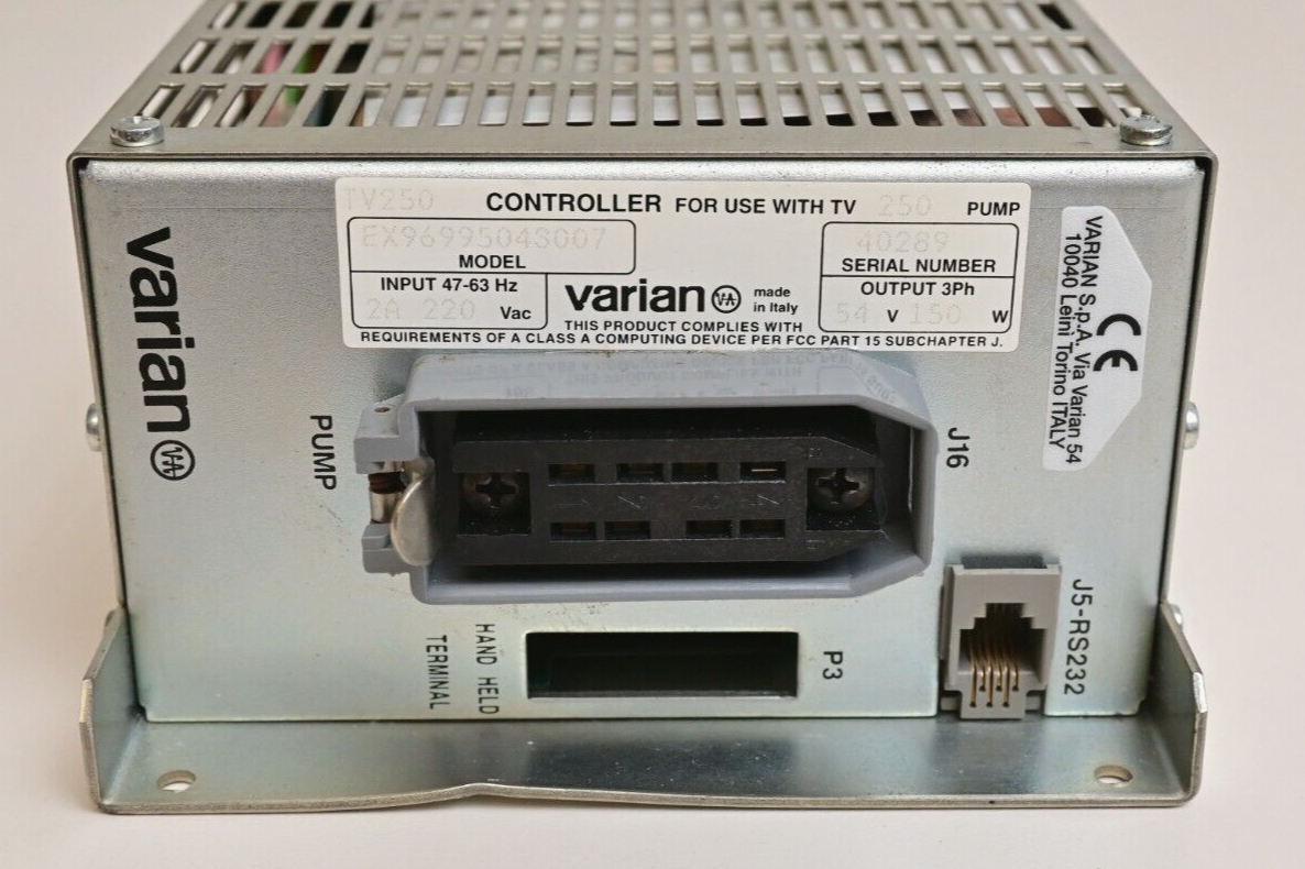 Varian TV250 Turbomolecular Pump Controller EX96995043007 220VAC Turbo Mass Spec