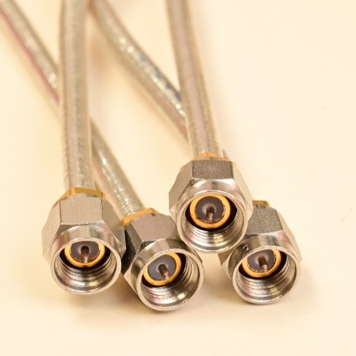 Lot of 4 Tensolite Flexible Coaxial SMA-m to N-m Cables Agilent GS-9200