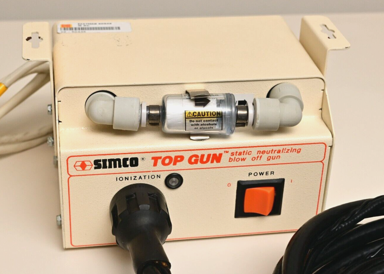 Simco Top Gun Static Neutralizing Blow Off Gun ESD Safety 5.8kV 1-100PSI