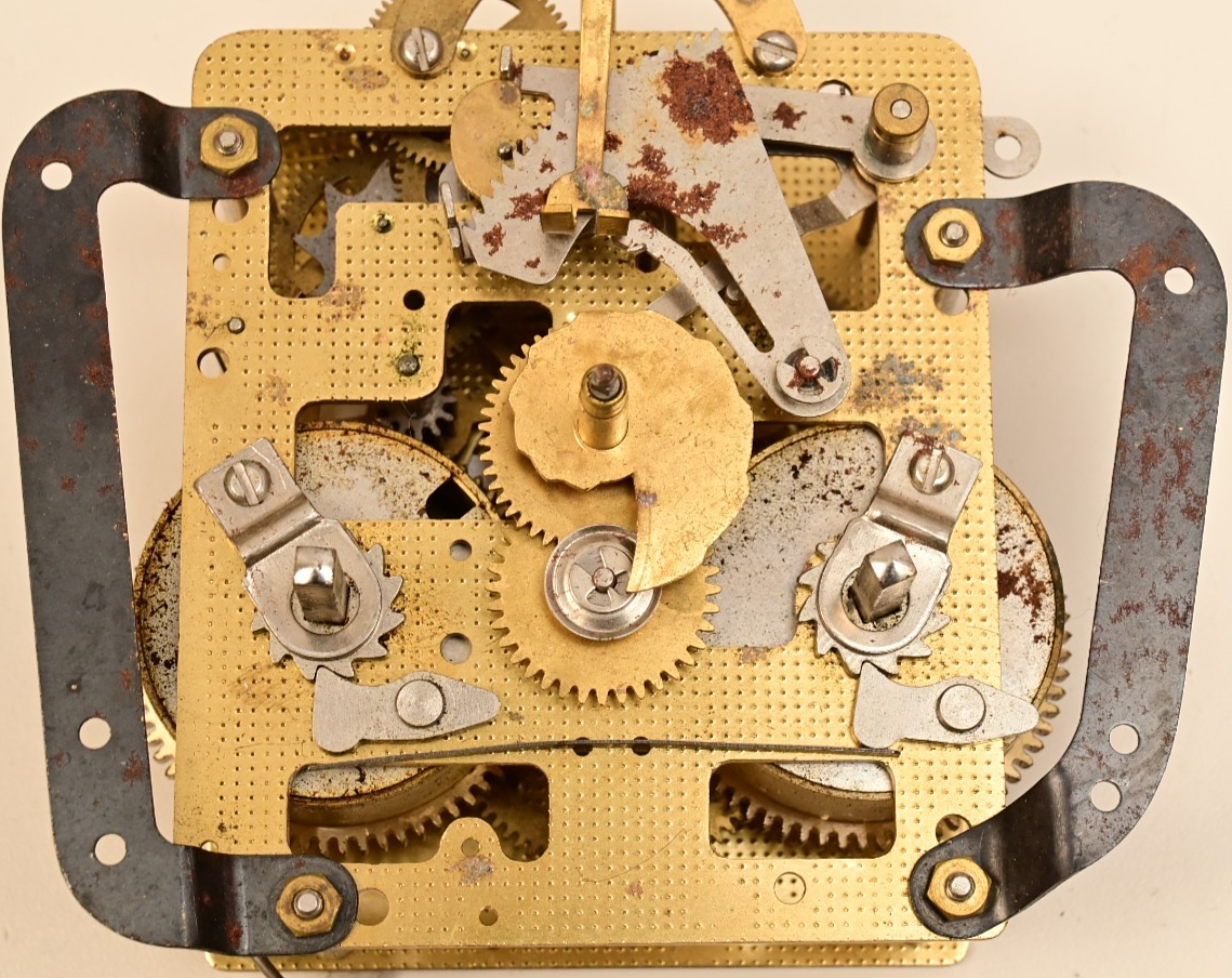 Seth Thomas A208-002 Clock Movement 8-Day Dual Train Strike Made in West Germany