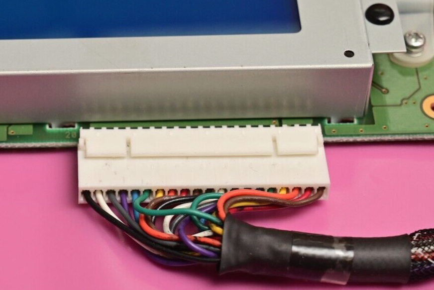 Optrex DMF5010 NB-FW-BFN LCD Display Assembly w/ Backlight Blue/White with Cable
