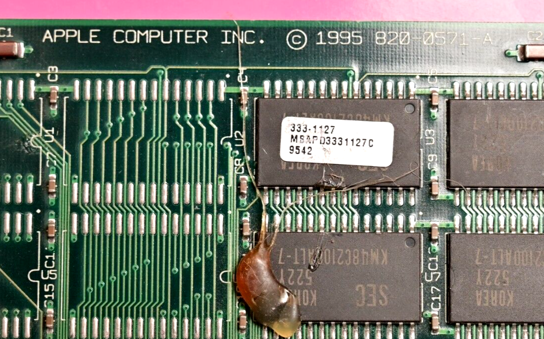 Apple Macintosh PowerBook 5300 RAM Module 820-0571-A 1995