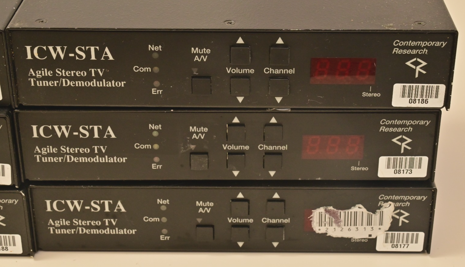 Lot of 6 Contemporary Research ICW-STA Stereo TV Tuners for Parts MC68k TDA9855
