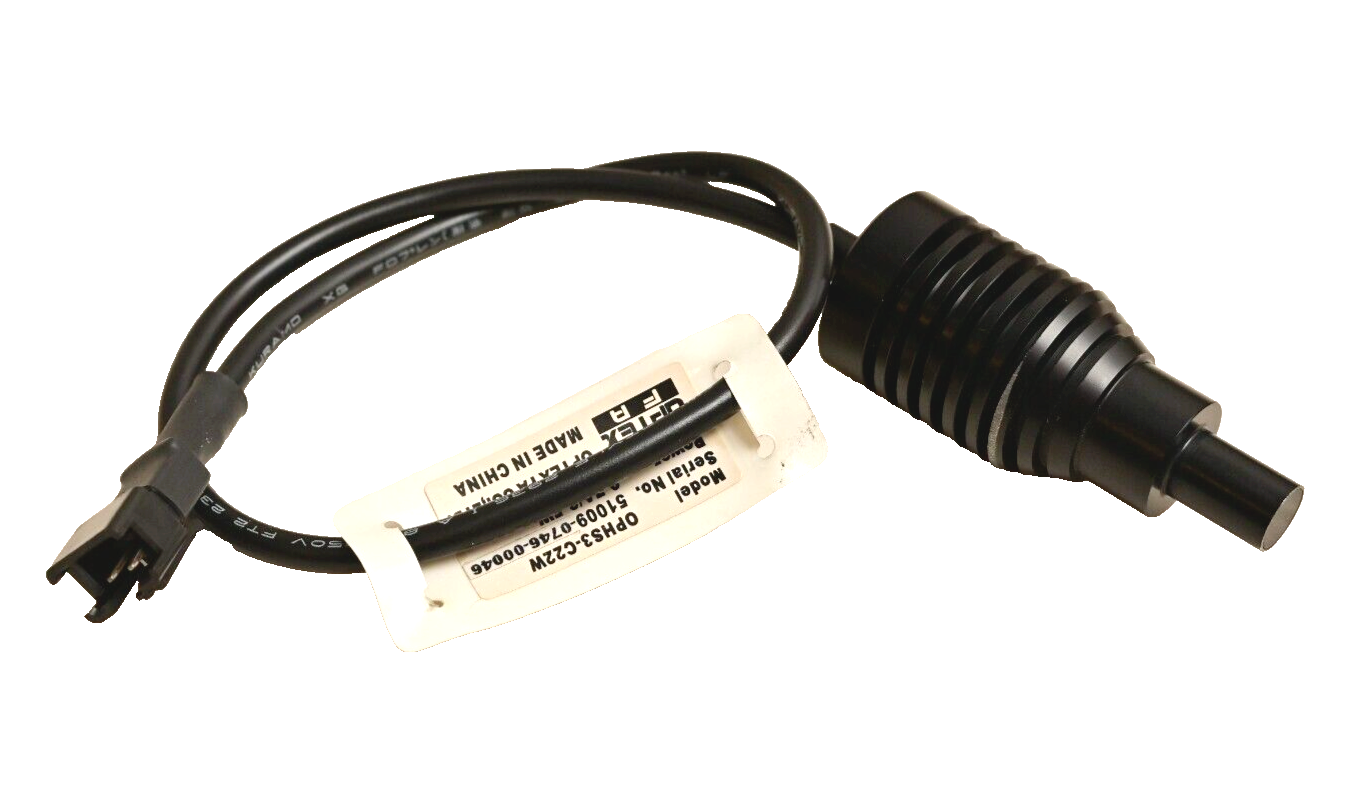 OPTEX FA White LED Illuminator 3.5W 8mm Light Pipe Telecentric Lens OPHS3-C22W