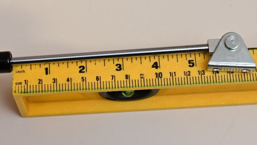 QTY 2 Gas Cylinder Support Rods w/ Mounts ~9-14" 120N Stockholms Fjader 16-1