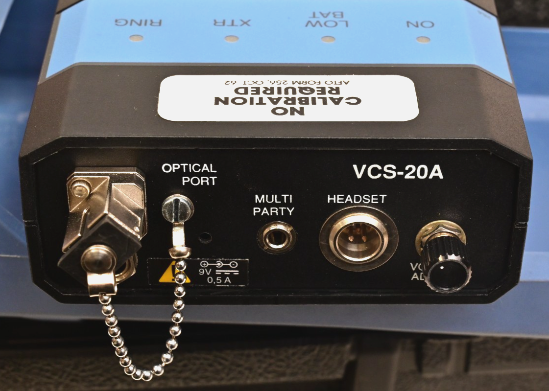 EXFO VCS-20A Voice Communicator Kit Fiber Optic Talk Set w/ Headset P/S & Case