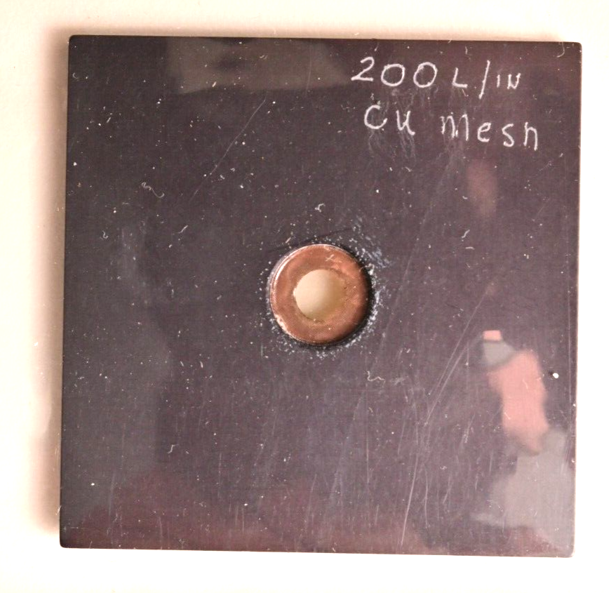 QTY 3 Copper & Gold Cu/Au Mesh Filters 5mm Aperture Optical Diffusion Lab Optics