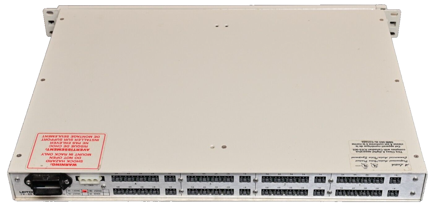 LEITCH FR-883 Audio Distribution Amplifier 884PS w/ 2X AMD-880 LO Z Cards