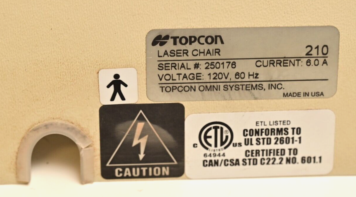 Topcon Motorized Proecedure Chair Base Skirt Cover Assembly Laser Chair 210