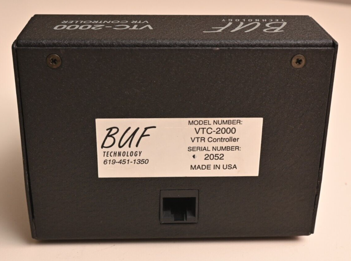 BUF Technology VTC-2000 VTR Controller