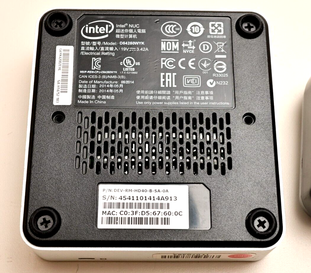 Vidyo Media Player Video Conferencing System Intel NUC D54250WYK Core i5 64GB