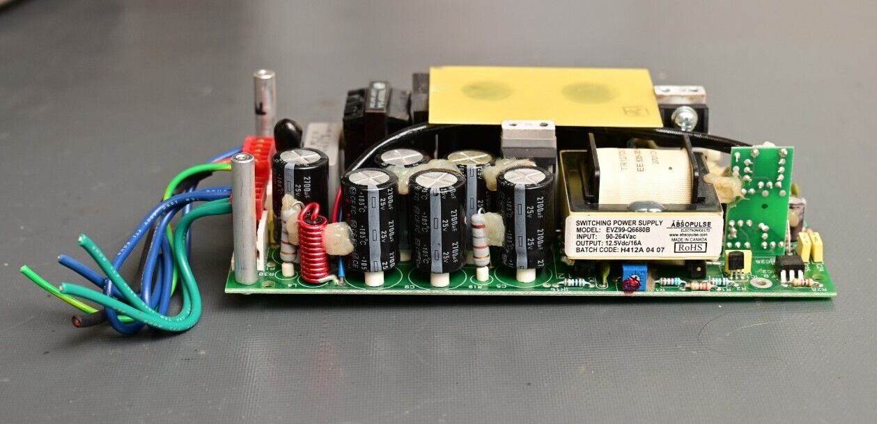 Absopulse EVZ99-Q6680B DC Power Supply 12.5VDC@16A 90-264VAC