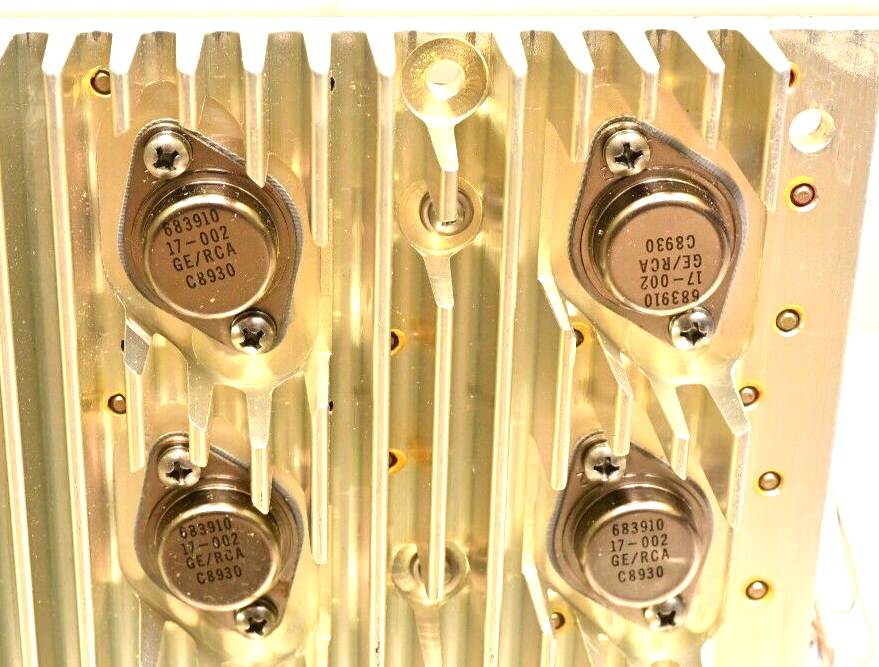 Vintage Military Power Supply Heat Sink Circuit Board Torotel Xfrmrs/Chokes/Caps