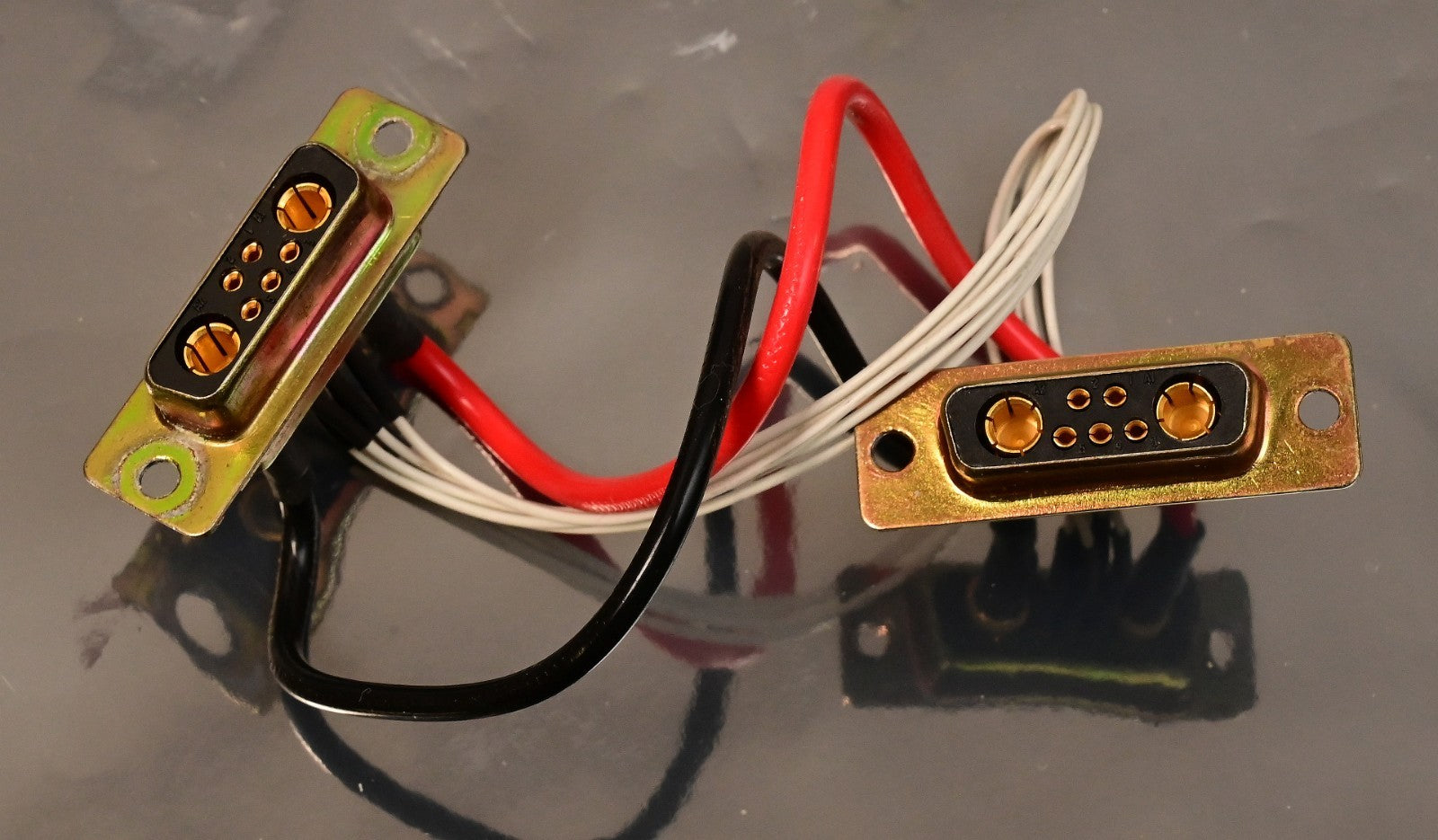 Amphenol Positronic Short Cable PAM7W2S High Power 7-Conductor D-Sub Gold Plated