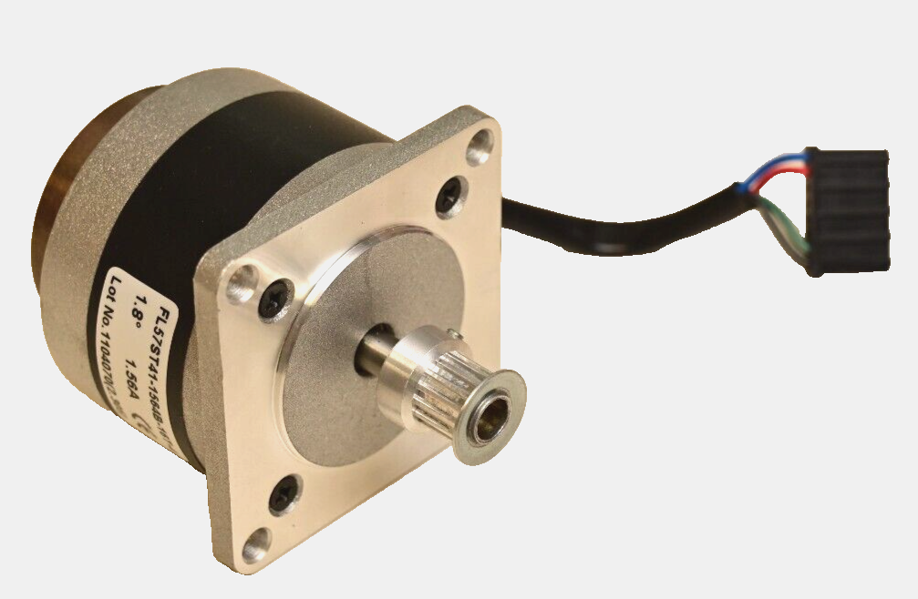 NEMA 23 Weighted Stepper Motor 1.8deg 2.8V 1.56A 1/4" Shaft FL57ST41-1564B-16T-4