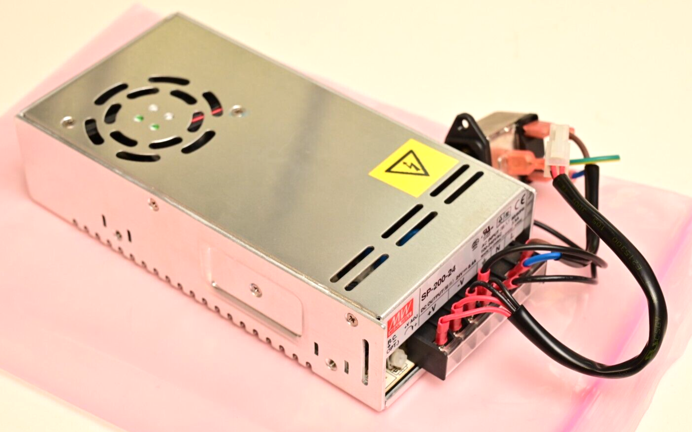 Mean Well DC Power Supply 24V 200W SP-200-24 Adjustable w/ Power Entry Filter