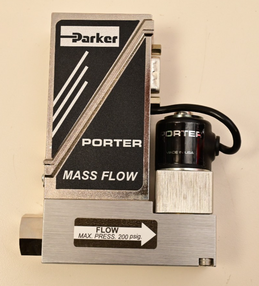 Parker Porter Mass Flow Meter Controller 23142-500 Oxygen 500mL/min 200psig
