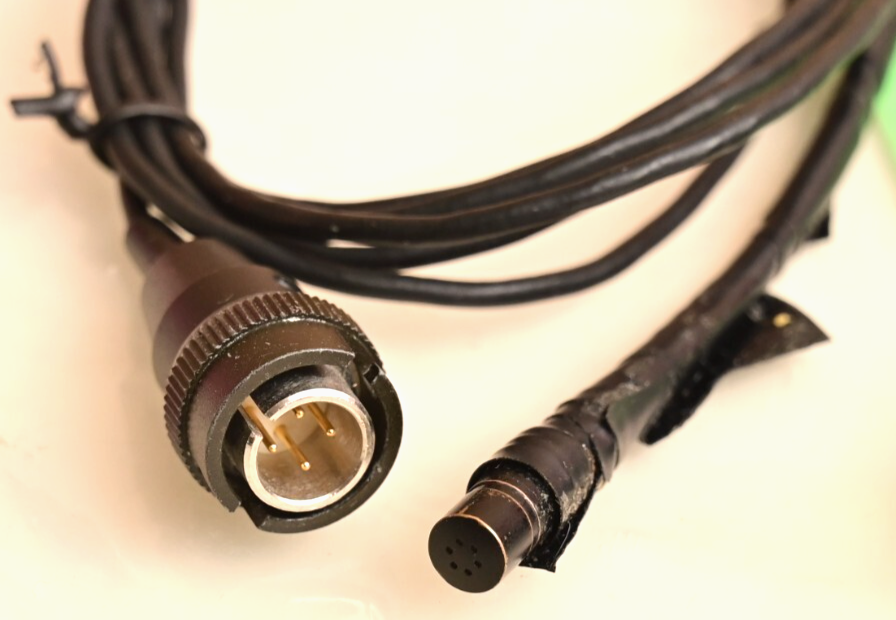 Sony ECM Omnidirectional Lavalier Microphone & DC-78 DC Supply XLR 4-Pin Adapter