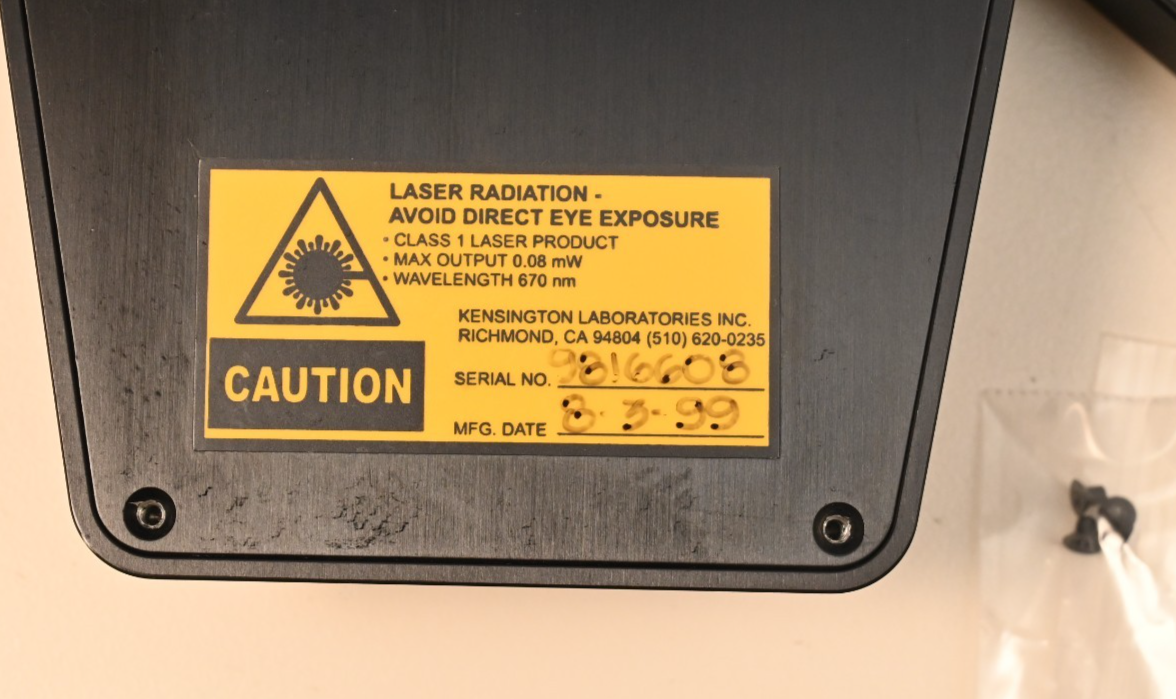 Kensington Newport Wafer Prealigner Line Scan CCD Array & Laser/Prism Assembly