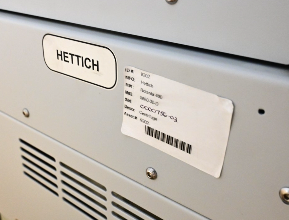 Hettich Rotanta 460 Robotic Refrigerated Centrifuge w/ 4444 4500 RPM Rotor 2015