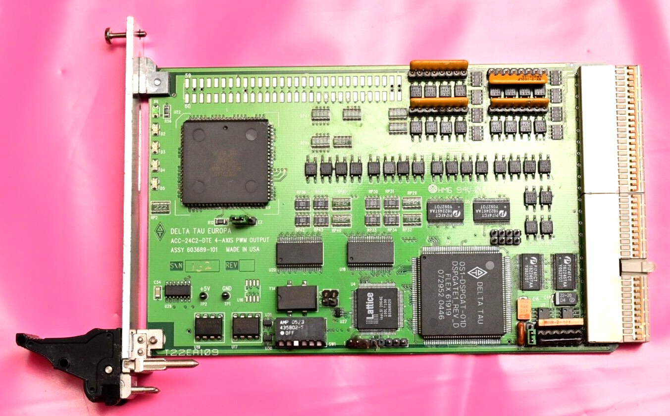 Delta Tau Europa cPCI 16 Out 4-Axes PWM ACC-24C2-DTE 603689-101 Motion Control
