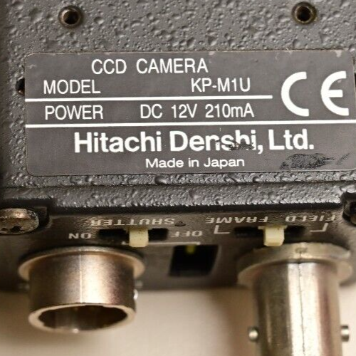Lot of 2 Hitachi Machine Vision CCD Cameras C-Mount DC Iris KP-D20AU KP-M1U