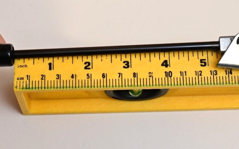 QTY 2 Gas Cylinder Support Rods w/ Mounts ~9-14" 120N Stockholms Fjader 16-1