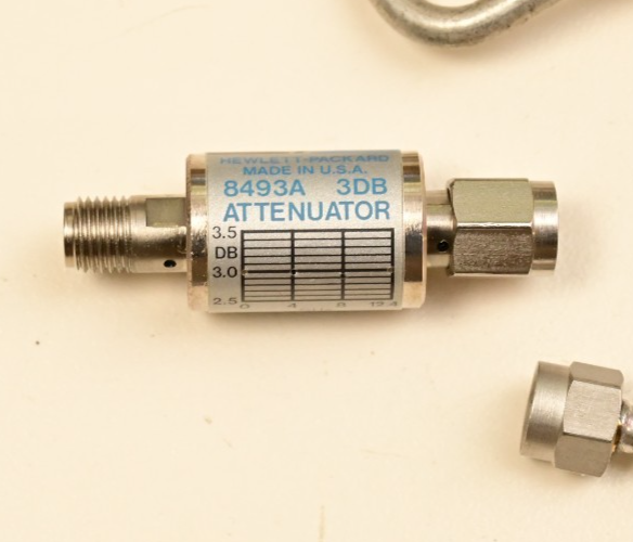 HP 8620A RF Components Rigid SMA Lines 3dB Attenuator Isolator 8493A T-5S73T-3