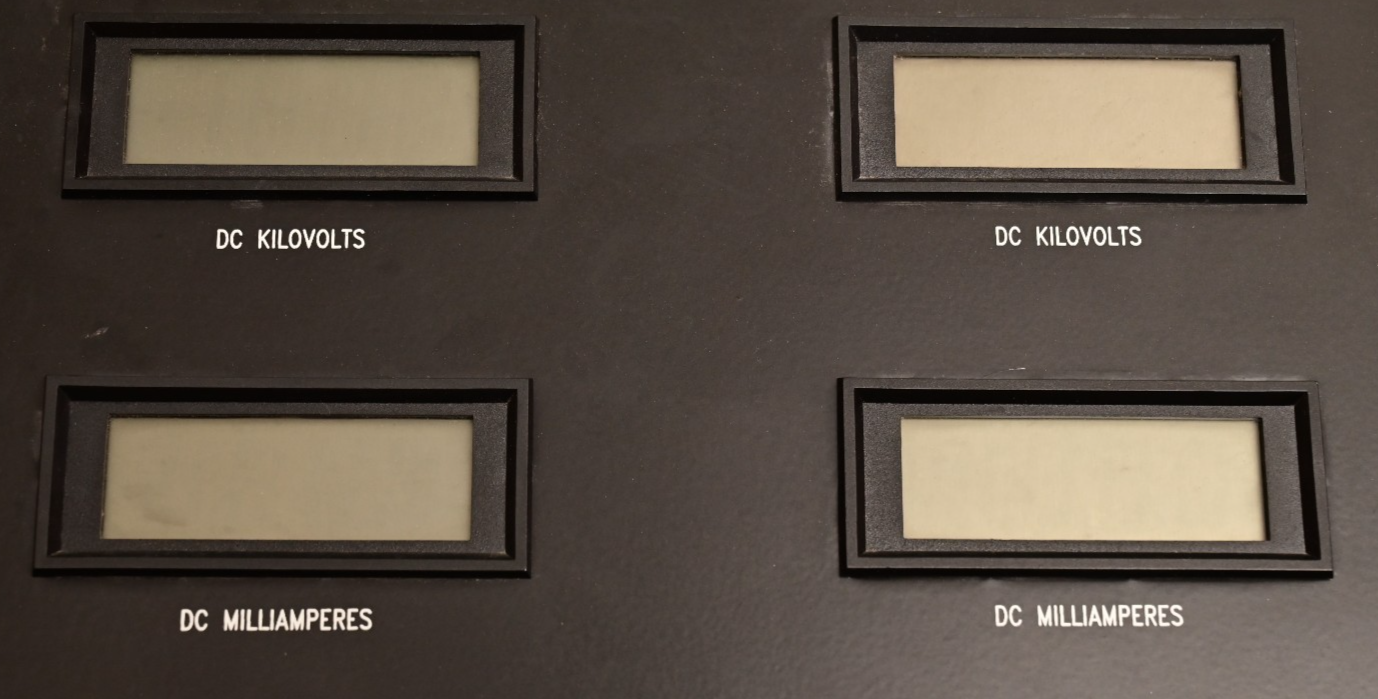 Hurletron DPSV30 Front Panel w/ 4x Modutec BL 130302 U LCD Bourns 3590S 20k Pots