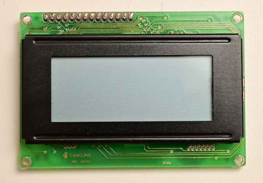 Vintage Electronics PC Boards & LCD Module Samsung SMC-1640A Omron Relays EPROM