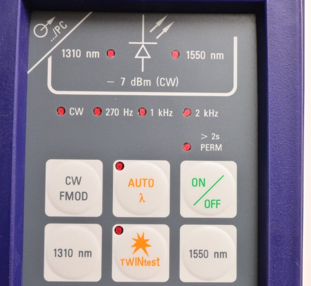 Acterna OLS-15 Optical Laser Source Fiber Optic Tester 1310nm/1550nm -7dBm CW