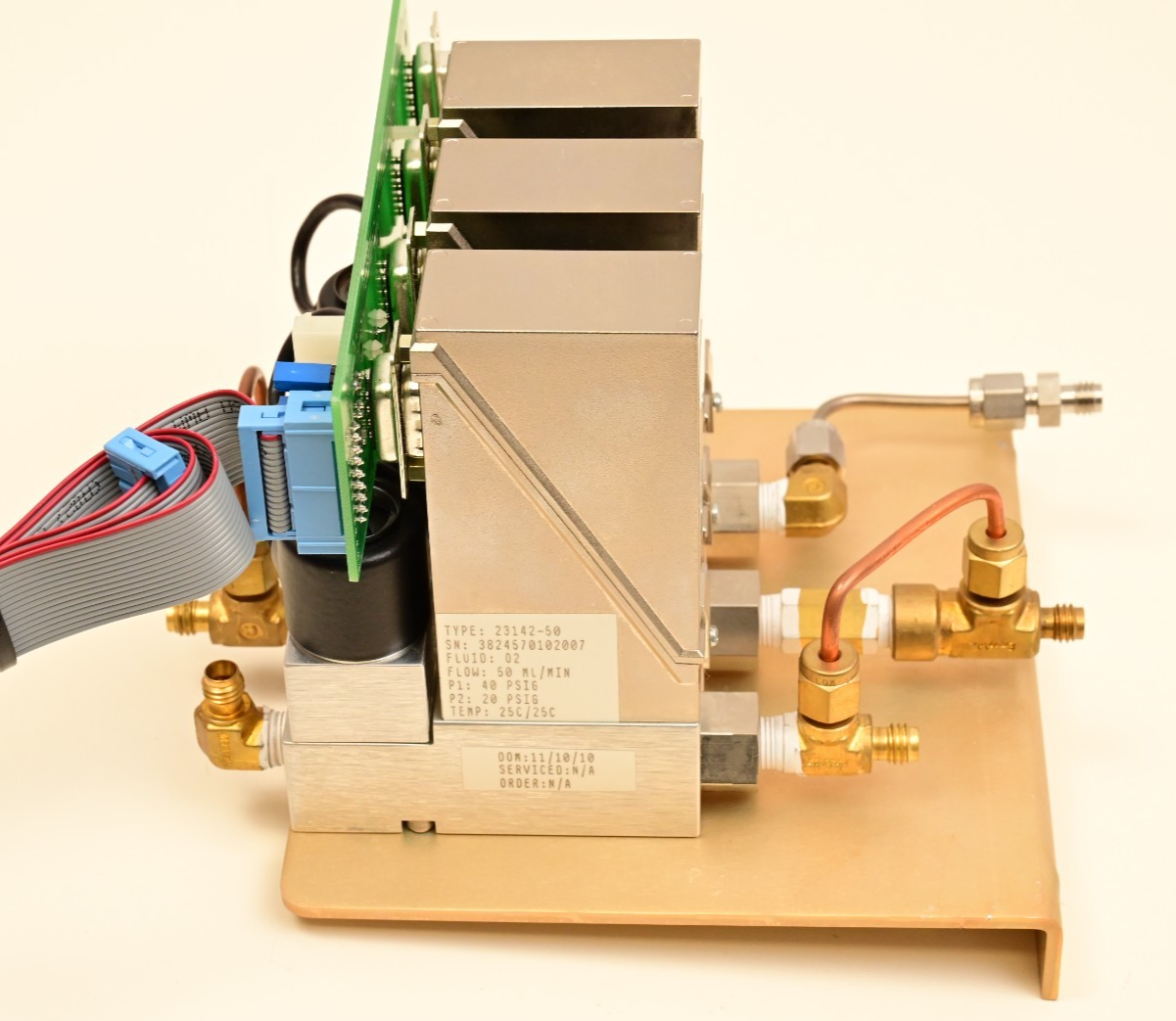 QTY 3 Parker Porter Mass Flow Meter/Controller Argon 500mL Oxygen 50mL 500mL/min