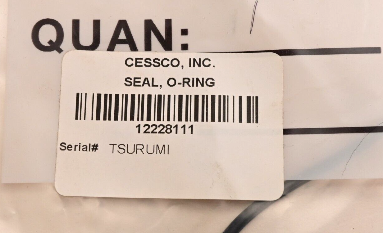 Tsurumi O-Ring Seal P/N 122-281-11 NIB