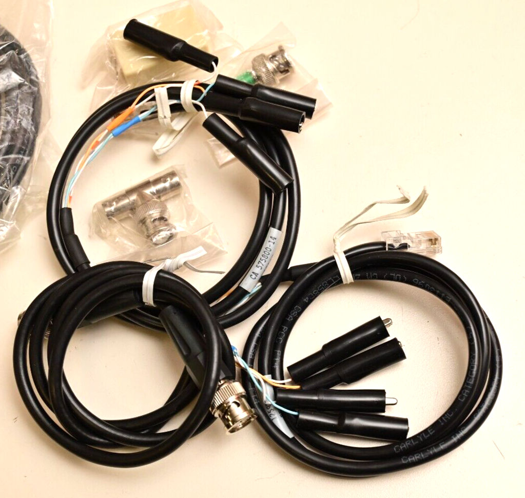 Telecom Test Cables Vintage 1990s POTS Ethernet Token Ring AMP 4ft 557877-2