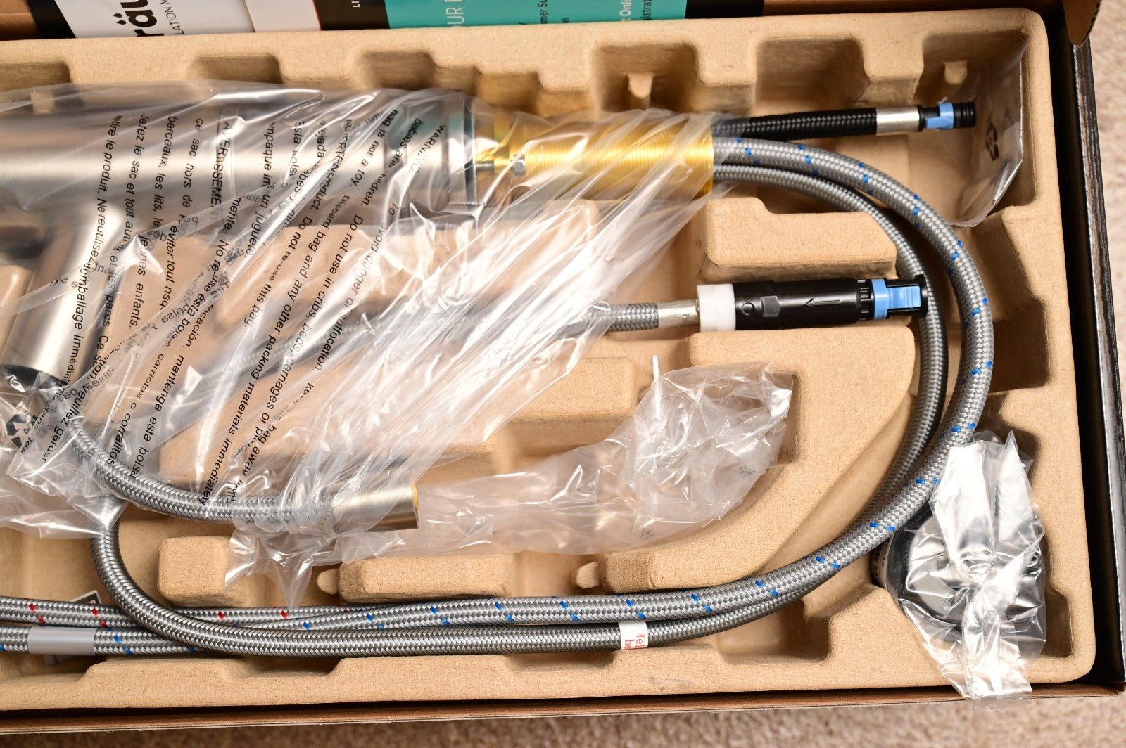Kraus KPF-4103SFS Allyn Pull Out Kitchen Faucet Stainless Steel *MISSING HEAD*