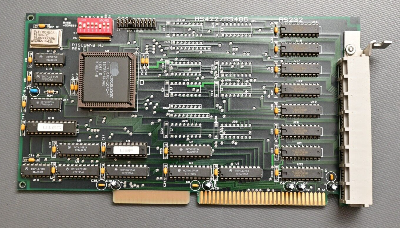 Finnigan TSQ7000 ISA RS232 Serial Interface Card SDL 8x RJ12