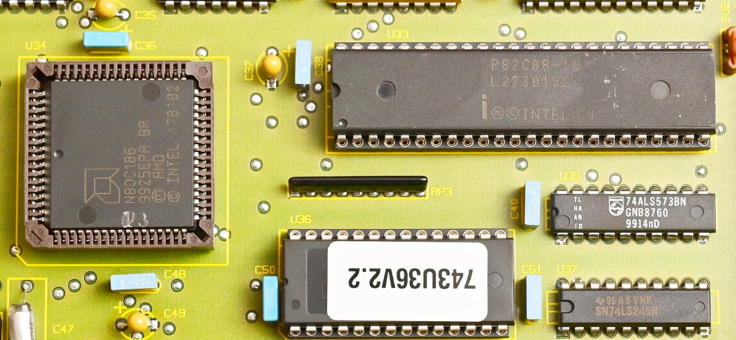 VG Data Systems PB-I-743 Vintage Schroff VME Style CPU Board N80C186 P82C08-10