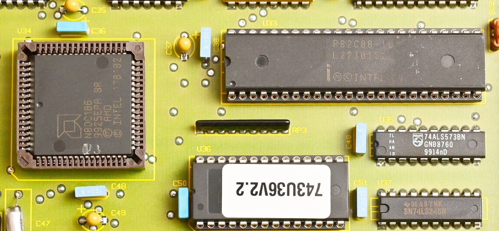 VG Data Systems PB-I-743 Vintage Schroff VME Style CPU Board N80C186 P82C08-10