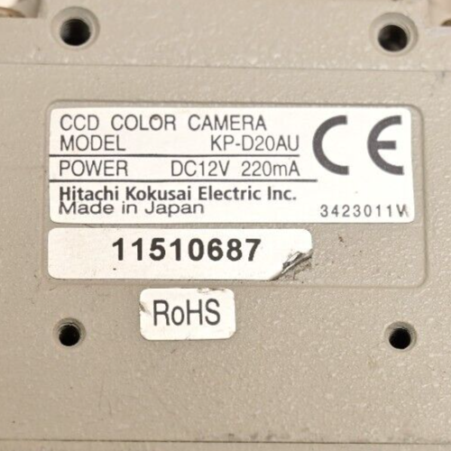 Lot of 2 Hitachi Machine Vision CCD Cameras C-Mount DC Iris KP-D20AU KP-M1U