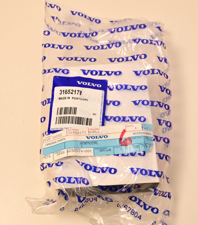Volvo 31652171 Shell for Remote Keyless in Gift Box NOS Genuine Black XC90 XC60