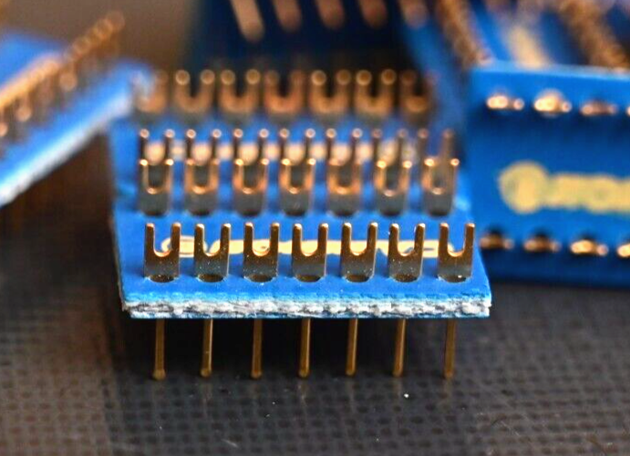Cambion DIP-14 Component Soldering Socket Gold Plated NOS Fits DIP IC Socket