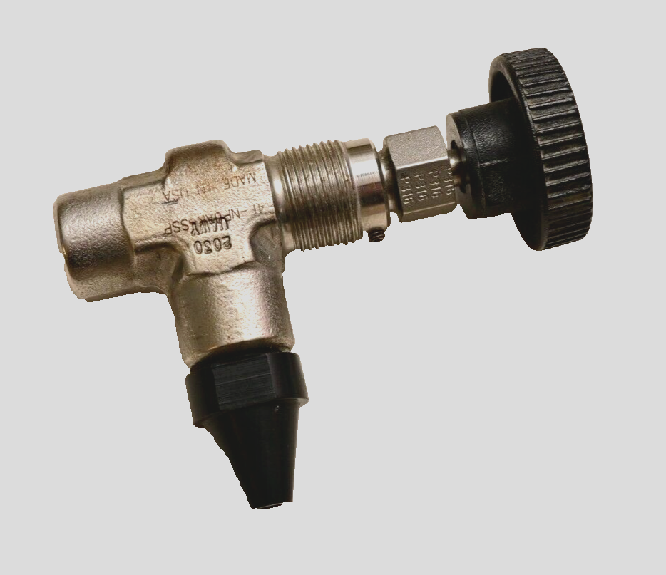 Parker NP6-Series Needle Valve with Dispensing Nozzle 316 Stainless 41-NP6AK-SSP