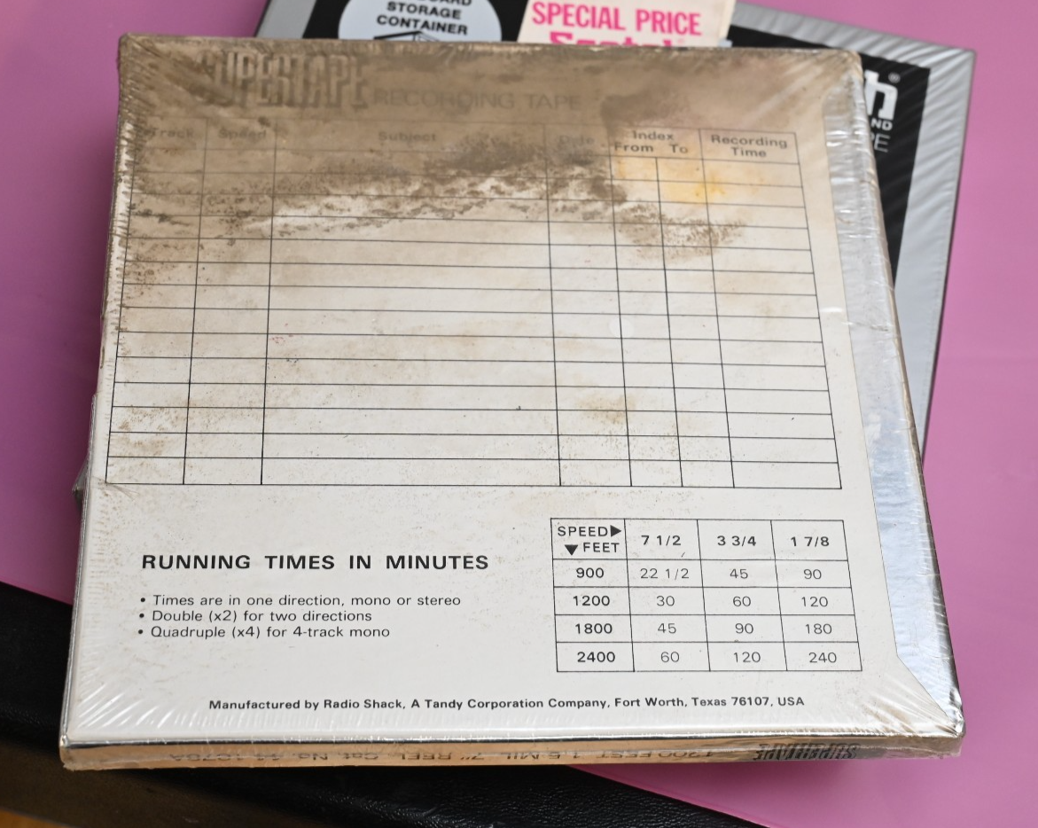 Lot of 3 "Sealed" Reel-to-Reel Tapes Scotch Realistic Low Noise 1/4" See Notes!