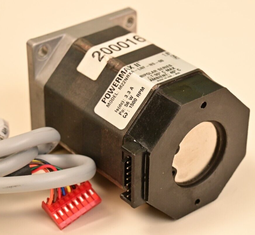 230oz-in NEMA23 1.8deg Bipolar Stepper 56W 3.3A Powermax II M22NRXA-LNF-NS-00